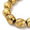Electroplated Non-Magnetic Synthetic Hematite Beads Strands G-P518-05B-3
