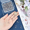 100Pcs 2 Style 304 Stainless Steel Leverback Earring Findings STAS-BBC0004-16-3