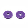 Handmade Polymer Clay Beads Strands CLAY-R089-6mm-052-4