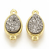 Druzy Resin Links Connectors RESI-T019-01-2
