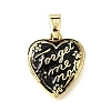 Brass Pendants KK-V007-011G-01-1