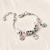 Alloy European Beads Charm Bracelets BJEW-F495-12P-4