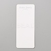 Cardboard Jewelry Display Cards for Keychain CDIS-WH0029-03A-1