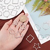 40Pcs 10 Styles 304 Stainless Steel Chandelier Components Links STAS-SC0002-86-3