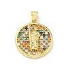 Brass with Cubic Zirconia Pendants FIND-Z023-09B-01-1