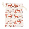 Christmas Theme Cotton Fabric Cloth Bag ABAG-H104-B17-2