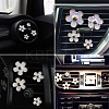Daisy Flowers Alloy Enamel Car Air Vent Decorations AJEW-WH0114-10A-2