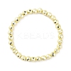 Synthetic Hematite Round Beaded Stretch Bracelet BJEW-TAC0005-01G-03-1
