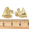 Rack Plating Brass Cubic Zirconia Pendants KK-K392-08G-3