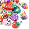 20Pcs 10 Style Handmade Polymer Clay Charms CLAY-YW0001-75-2