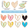 48Pcs 8 Colors Acrylic Pendants FIND-SC0005-19-2