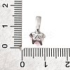 Brass Micro Pave Cubic Zirconia Charms KK-D356-05D-P-3