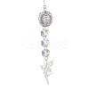 Glass Round & Octagonal Beads Hanging Suncatchers HJEW-JM04617-02-2