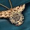 201 Stainless Steel Hollow Tree of Life Pendant Box Chain Necklaces LS-NJEW-M086-04G-4