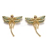 Autumn Theme Brass Micro Pave Cubic Zirconia Pendants X-ZIRC-L100-004G-1
