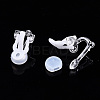 Plastic Clip-on Earring Findings X-FIND-R039-04-4