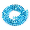 Transparent Glass Beads Strands X-GLAA-T032-T4mm-06-3