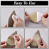 20Pcs Arch Suede Fabric Non-Slip Shoes Pads AJEW-PH0007-57B-3