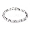 Tarnish Resistant 304 Stainless Steel Figaro Chain Bracelets BJEW-L637-04B-P-1
