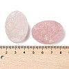 Natural Rose Quartz Cabochons G-K338-38C-02-3