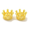 Crown Brass European Beads KK-L075-020G-1