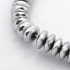 Electroplate Non-magnetic Synthetic Hematite Beads Strands G-J208H-01-1