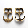 Tibetan Style Alloy Hook Clasps TIBEP-35682-AB-NR-1