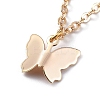 Brass Butterfly Charm Anklets X-AJEW-AN00281-01-3