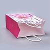 Butterfly Pattern Paper Gift Bags with Handles DIY-I030-03B-03-3