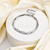 304 Stainless Steel Mariner Link Chains Bracelets BJEW-K265-05P-1