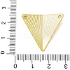 Rack Plating Brass Enamel Triangle Connector Charms KK-G515-09G-4