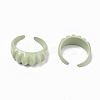 Spray Painted Alloy Cuff Rings RJEW-T011-33A-RS-2