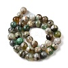 Natural Green Cherry Blossom Agate Beads Strands G-NH0061-A01-10mm-3