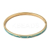 304 Stainless Steel Enamel Hinged Cuff Bangles for Women SA-CBAC920-15G-01E-4