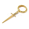 6Pcs 3 Colors Sword Alloy Shoe Charms HJEW-PH01900-3