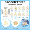 20Pcs 10 Styles Ocean Theme Brass Enamel Pendants KK-TA0002-04-4