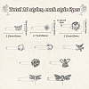 20Pcs 10 Styles Alloy Kilt Pins for Backpack Clothes JEWB-SC0001-79-2