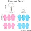 DIY DIY Cup Lid Dropping Adhesive Identification Label 40oz  Straw Fixing Label Plate Backpack Label Plate Silicone Making Kits DIY-CJ0002-75-8