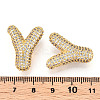 Brass Micro Pave Cubic Zirconia Pendants KK-N254-06G-Y-3