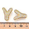 Brass Micro Pave Cubic Zirconia Pendants KK-N254-06G-Y-3