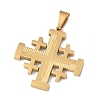 304 Stainless Steel Pendants STAS-C170-08B-G-2