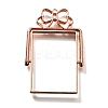 Alloy Open Back Bezel Pendants PALLOY-I223-10RG-1