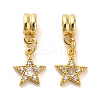 Rack Plating Brass Micro Pave Cubic Zirconia Charms KK-S398-05B-1
