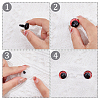 40 Sets 10 Colors Plastic Doll Craft Eyes DIY-FH0006-70-4