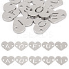 10Pcs 5 Styles 304 Stainless Steel Links STAS-TA0002-76-1