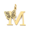 Ion Plating(IP) 201 Stainless Steel Pendants STAS-N103-184G-M-1