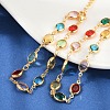 304 Stainless Steel Oval Link Bracelets for Woman BJEW-S157-10G-2