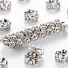 Brass Rhinestone Spacer Beads RB-A014-L6mm-01P-1