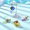 Glass Empty Wishing Bottles Pendant Decorations HJEW-TA00062-4