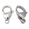 Tarnish Resistant Polished 316 Surgical Stainless Steel Lobster Claw Clasps LS-STAS-R072-18A-2
